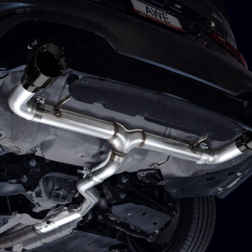AWE Tuning Track Edition Axle-Back Exhaust - Diamond Black for 19-23 BMW 330i / 21-23 BMW 430i Base G2X - Image 8