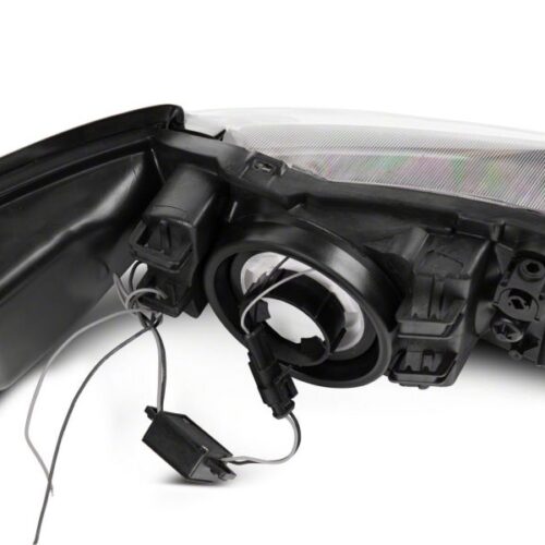 Raxiom for 1999-2004 Ford Mustang Axial Series Headlights w/ LED Bar- Black Housing (Clear Lens) - Image 8