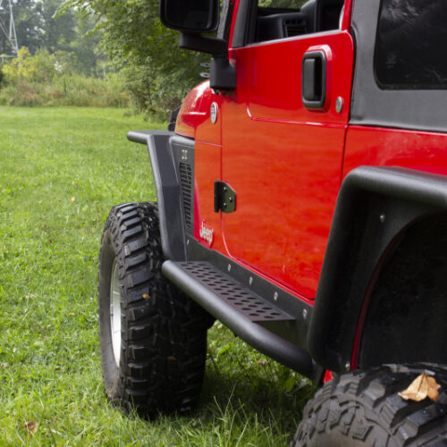 Fishbone Offroad FB23028 97-06 Jeep Wrangler TJ Steel Rock Slider - Black Textured Powdercoat - Image 9