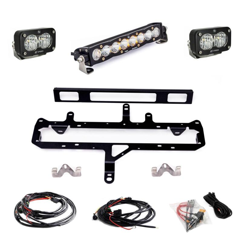 Baja Designs for 2024+ Toyota Tacoma (Incl. TRD Pro) 10in. S8/S2 Pro Grille Kit - Clear - Image 3