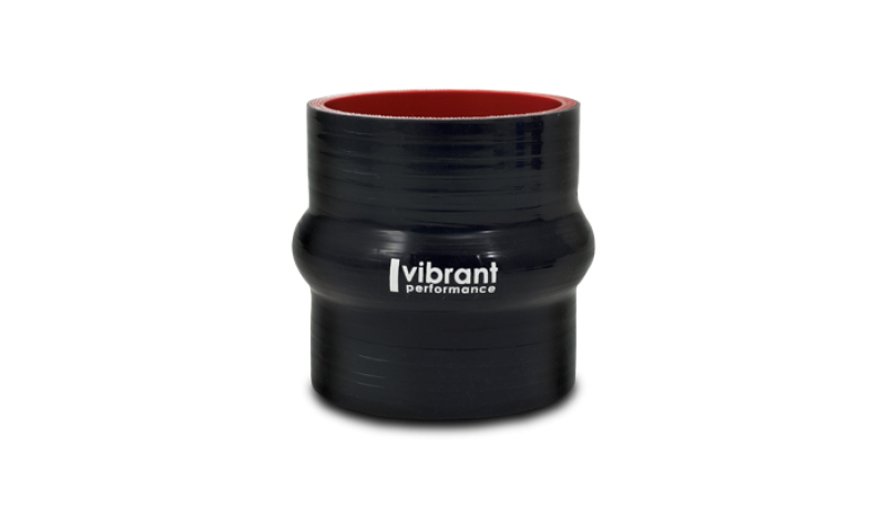 Vibrant Silicone Hump Hose Coupler 1.25in ID x 3.00in Long - Black