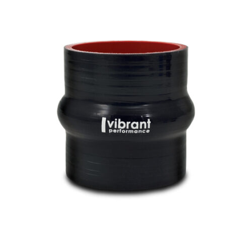Vibrant Silicone Hump Hose Coupler 3.75in ID x 3.00in Long - Black