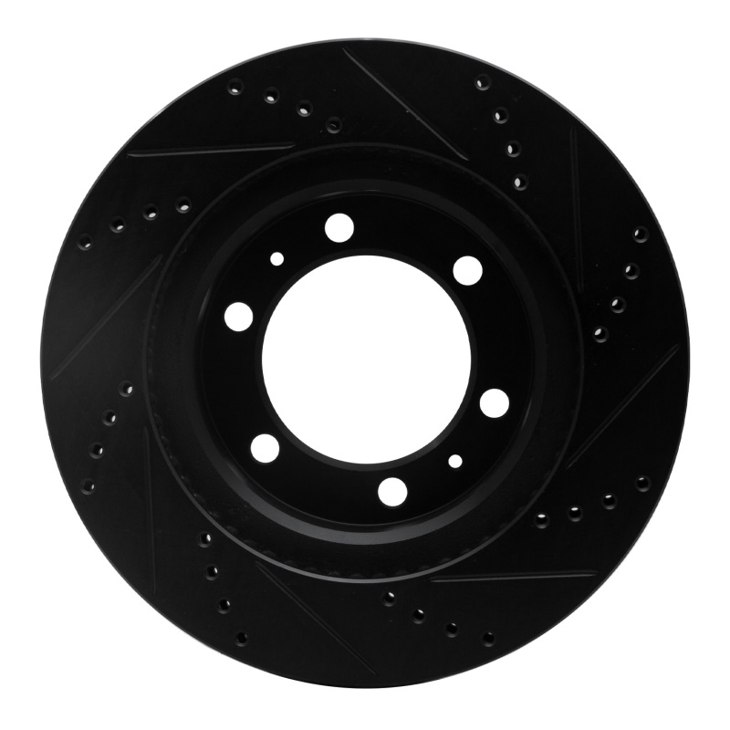 DFC 03-23 Toyota 4Runner Front Left Drilled & Slotted Black Brake Rotor - Image 5