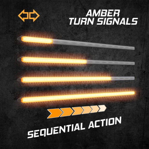 XK Glow 22In Switchback Grill Lights with Start-up Animation & Sequential Turn Signals - Image 4