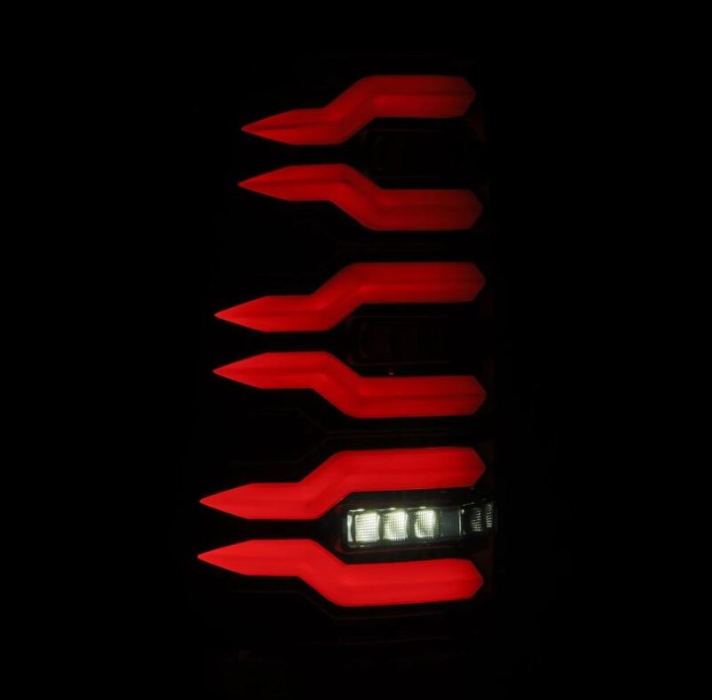 AlphaRex 99-06 Chevrolet Silverado Sierra LUXX-Series LED Tail Lights Alpha-Black - Image 6