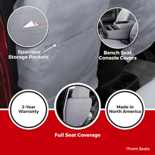 Covercraft 2026 Jeep Wrangler 2-Door (MT) Polycotton SeatSaver Custom Front Row Seat Covers - Image 4