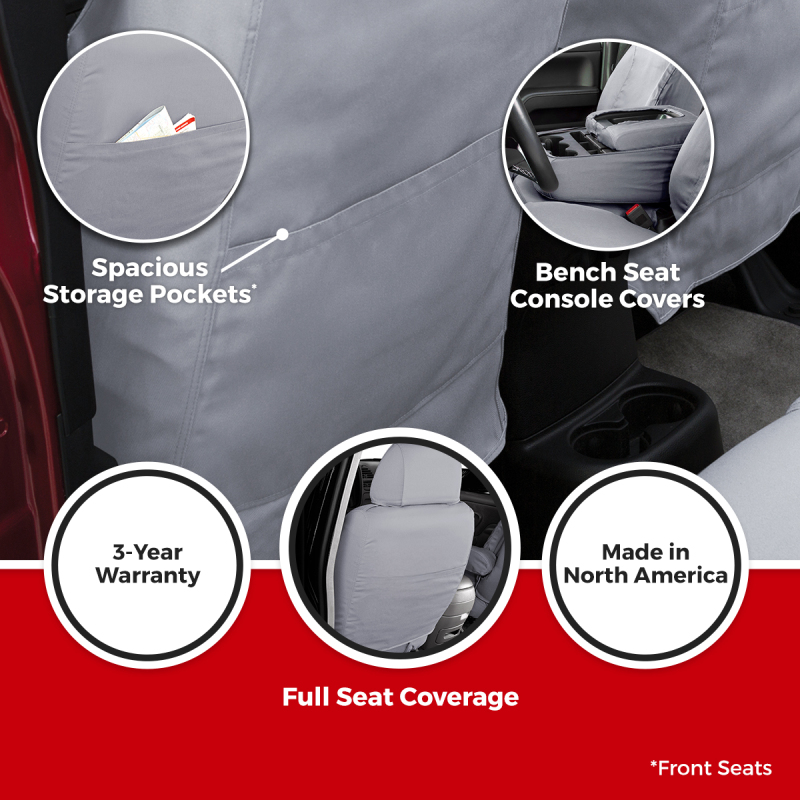 Covercraft 2026 Jeep Wrangler 2-Door (MT) Polycotton SeatSaver Custom Front Row Seat Covers - Image 4