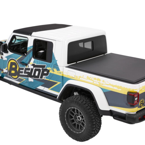 Bestop Roll Soft Tonneau - 20-26 Jeep Gladiator For 5 Ft. Bed EZ-Roll (Premium Black Twill)