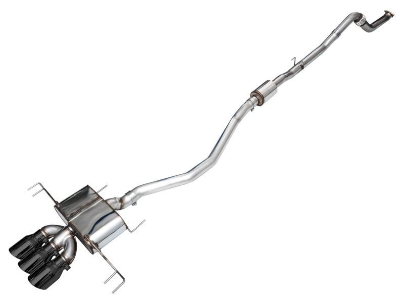 AWE Tuning Touring Edition Exhaust w/ Triple Diamond Black Tips for 2023 Honda Civic Type R FL5
