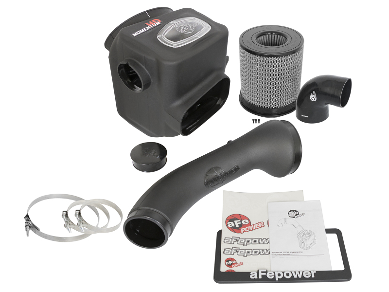 aFe Power 16-19 Nissan Titan XD V8 5.0L Momentum HD Cold Air Intake System w/ Pro DRY S Media - Image 10