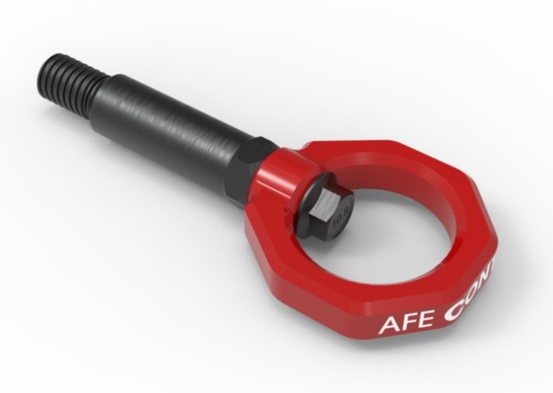 aFe Power Control Front Tow Hook Red BMW F-Chassis 2/3/4/M