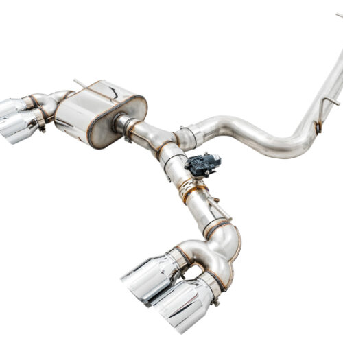 AWE Tuning SwitchPath Exhaust w/Chrome Silver Tips 102mm for Mk7 Golf R