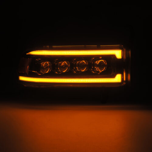 AlphaRex 94-01 RAM 1500 NOVA LED Proj Headlights Alpha-Blk w/Activ Light/Seq Signal/SB DRL - Image 4