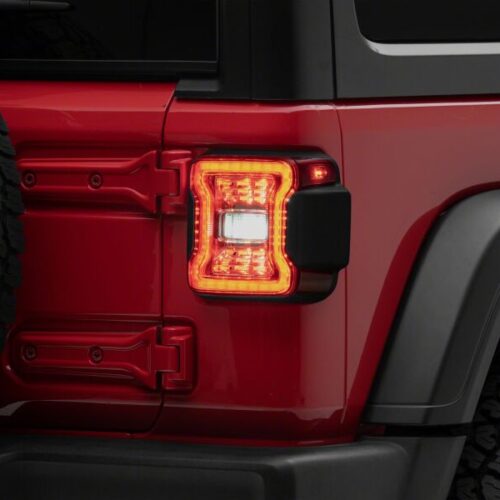 Raxiom for 2018-2026 Jeep Wrangler JL LED Tail Lights- Clear Housing- Clear Lens - Image 8