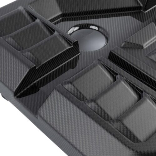 Dinan for 21-27 BMW M2/M3/M4 (G80/G82/G87) Matte Carbon Fiber Engine Cover w/Gloss Accents - Image 6