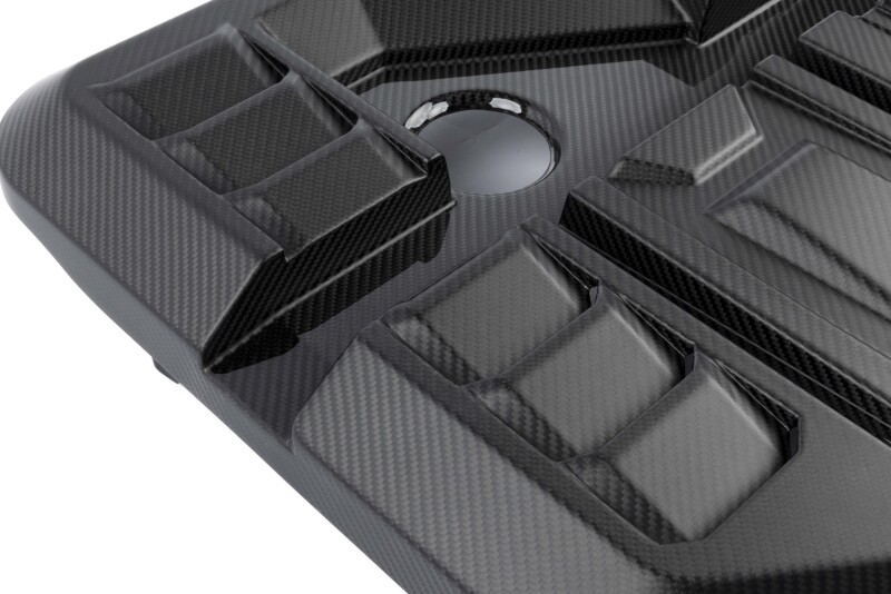 Dinan for 21-27 BMW M2/M3/M4 (G80/G82/G87) Matte Carbon Fiber Engine Cover w/Gloss Accents - Image 6