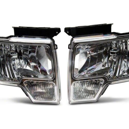 Alternative view of Raxiom for 2009-2014 Ford F-150 Axial OEM Style Rep Headlights- Chrome Housing (Clear Lens)