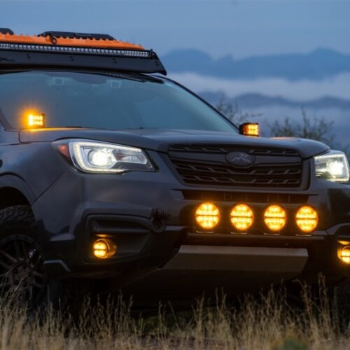 Rigid Industries 360-Series 6in SAE Fog w/ Amber PRO Lens - White (Pair) - Image 5