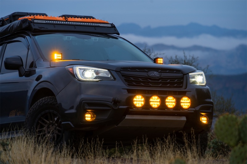Rigid Industries 360-Series 6in SAE Fog w/ Amber PRO Lens - White (Pair) - Image 5