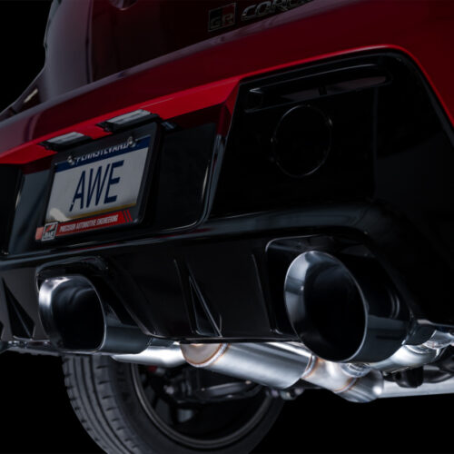 AWE Tuning Touring Edition Exhaust - Diamond Black Tips for 2023+ Toyota GR Corolla - Image 7
