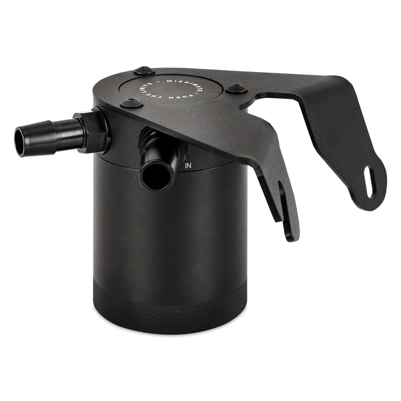 Mishimoto Baffled Oil Catch Can - PCV Side - Black for 2021+ Ford Bronco 2.3L - Image 3