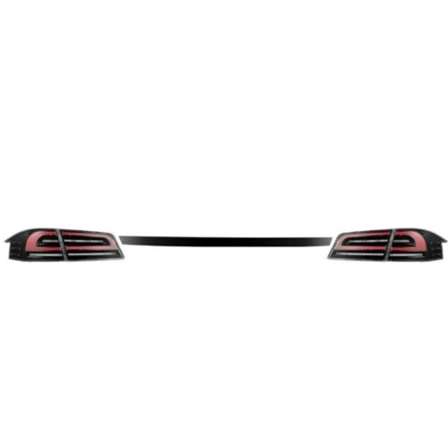 AlphaRex 12-21 Tesla Model S LUXX-Series LED Tail Lights - Black/Red (US Models Only) - Image 3