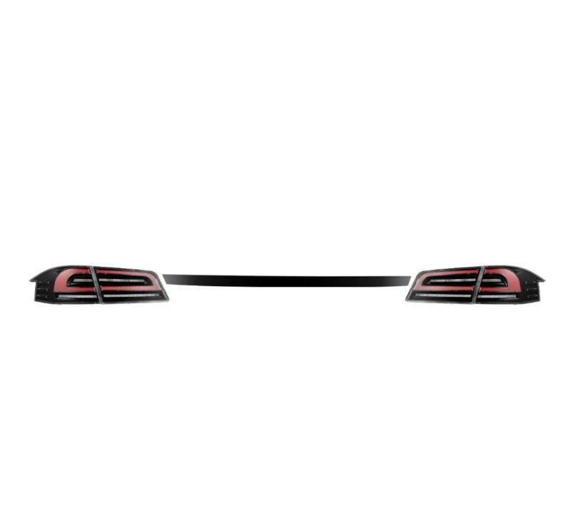 AlphaRex 12-21 Tesla Model S LUXX-Series LED Tail Lights - Black/Red (US Models Only) - Image 3