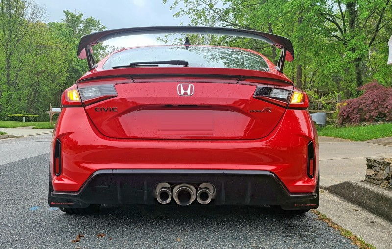 Rally Armor 23-26 Honda Civic Type R Black Mud Flap White Logo - Image 6