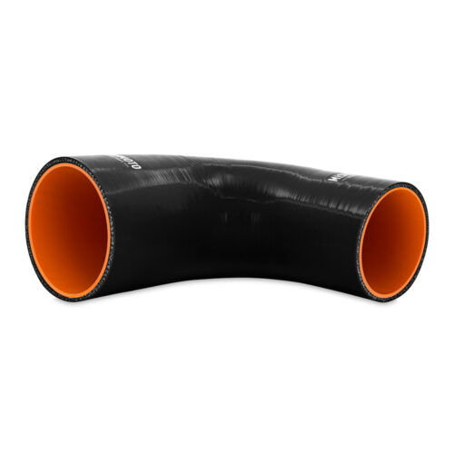 Alternative view of Mishimoto Silicone Reducer Coupler 90 Degree 3.5in to 4in - Black