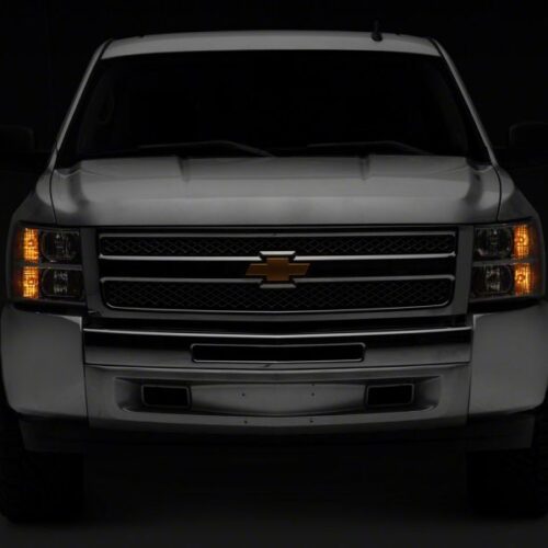 Raxiom for 2007-2014 Chevrolet Silverado 1500 Axial OEM Rep Headlights- Chrome Housing (Clear Lens) - Image 9