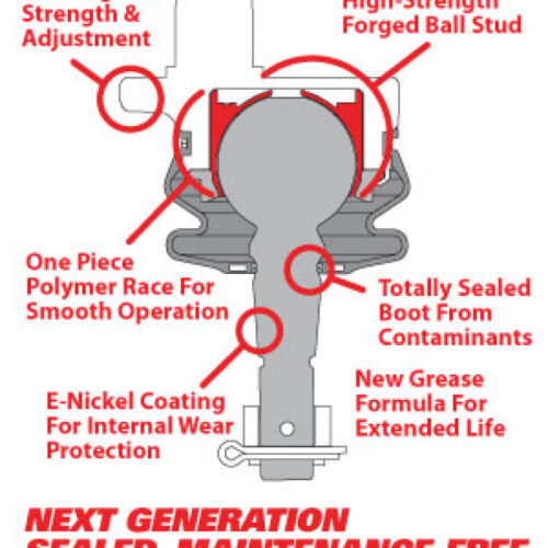 Alternative view of SPC Performance Replacement Ball Joint & Knuckle Insert Kit (Use w/ PN 25460 or 25485 )