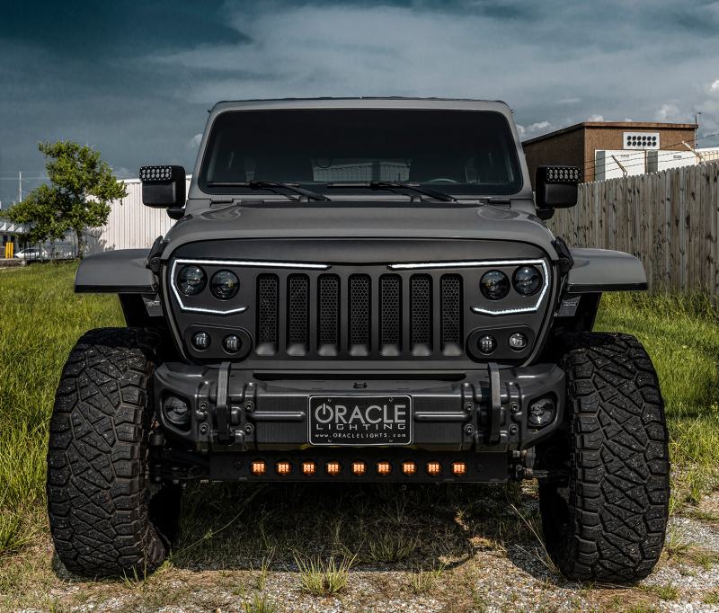 ORACLE Lighting 18-22 Jeep Wrangler JL Skid Plate w/ Integr LED Emitters - Amber - Image 6