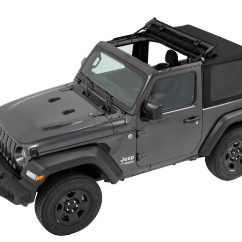 Bestop 18-26 Jeep Wrangler JL 2-Door Trektop (Premium Black Twill) - Image 6