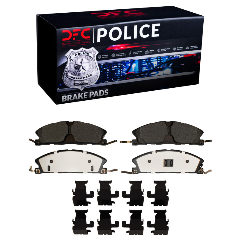 DFC 13-19 Ford Taurus (Excl SHO) Front Police Brake Pads and Hardware Kit - Image 2