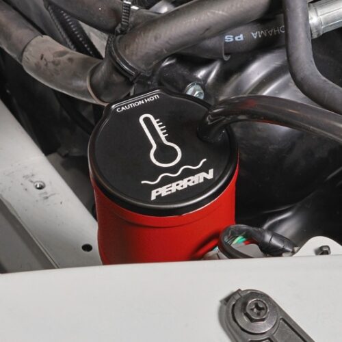 PERRIN 02-26 Subaru WRX / 04-21 STI / 13-26 BRZ/GR86/FRS/86 Coolant Overflow Tank - Red - Image 7