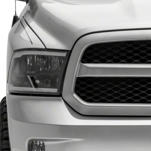 Raxiom for 2009-2018 Dodge RAM 1500/2500/3500 Axial Series Headlights w/ LED Bar- Black Housing (Clear Lens) - Image 9