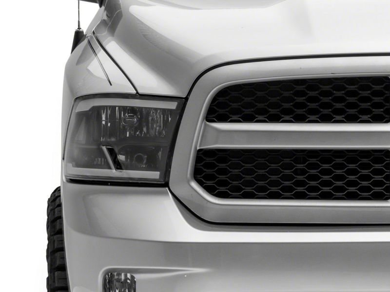 Raxiom for 2009-2018 Dodge RAM 1500/2500/3500 Axial Series Headlights w/ LED Bar- Black Housing (Clear Lens) - Image 9