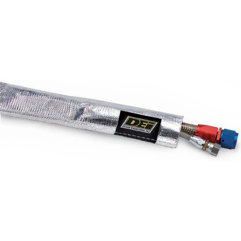 DEI Heat Sheath 3/4in x 3ft - Aluminized Sleeving - Sewn Edge - Image 2