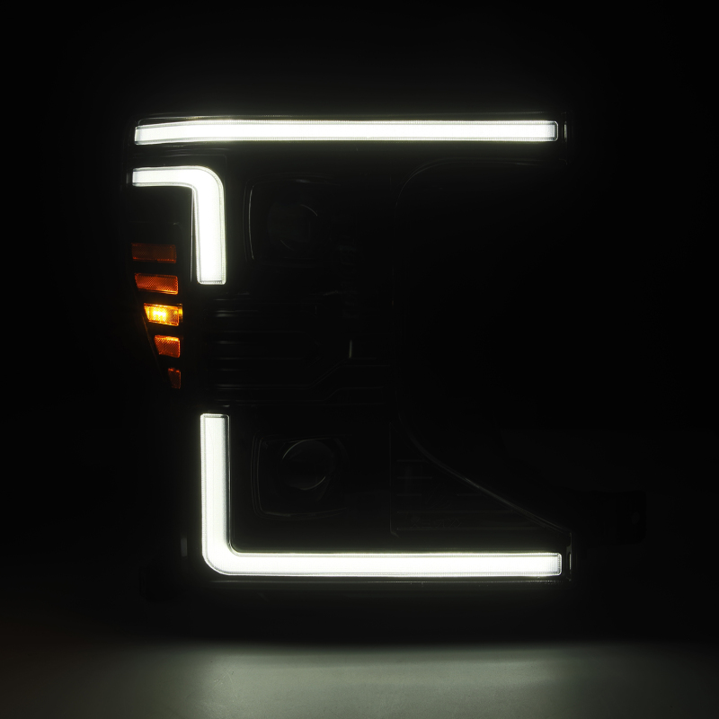AlphaRex 20-22 Ford F-250/350/450 SD LUXX-Series LED Proj Headlights Alpha-Bk w/Acv Light SS & SBDRL - Image 4