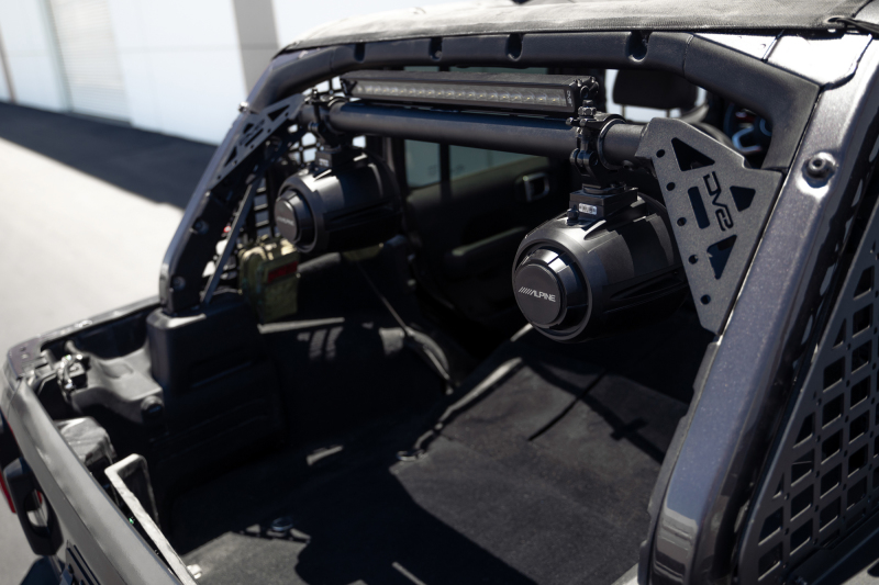 DV8 Offroad SBJL-01 18-23 Jeep Wrangler JL 4-Door Speaker/Light Bar Mount - Image 2