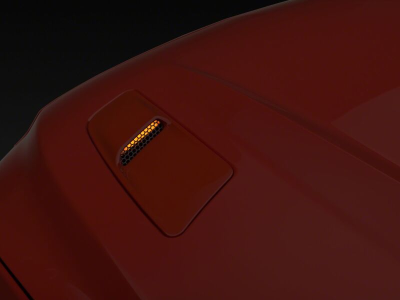 Raxiom 15-17 Ford Mustang GT Axial Series Hood Mount Turn Signal Kit- Amber LED - Image 4