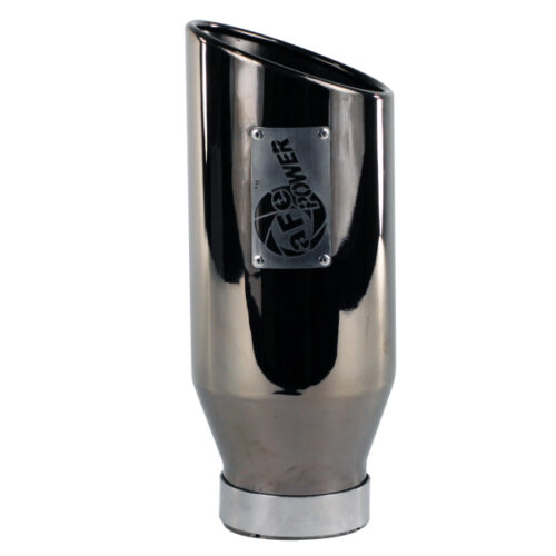 aFe Power MACHForce XP Exhausts Tips SS-304 EXH Tip 4In x 6Out x 15L Bolt-On (blk chrome) - Image 3