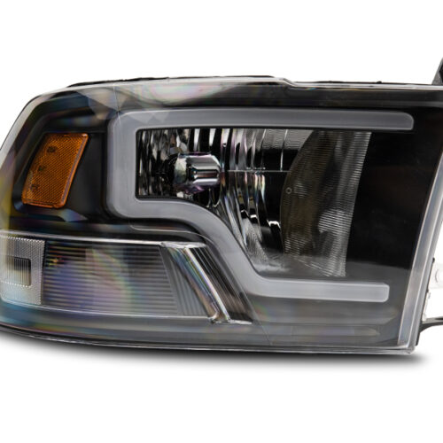 Raxiom for 2009-2018 Dodge RAM 1500 LED Bar Headlights- Black Housing (Clear Lens) - Image 4