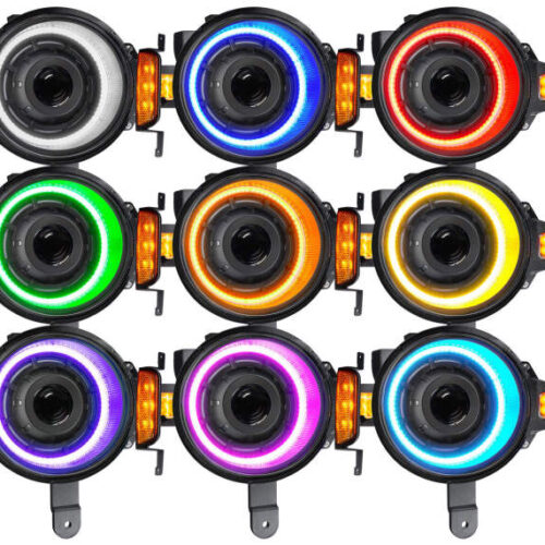 Oracle 2021+ Ford Bronco Oculus Bi-LED Projector Headlights - ColorSHIFT LED - Image 9