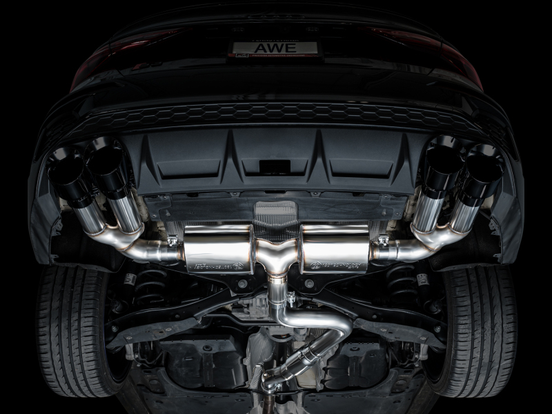 AWE Tuning Touring Edition Exhaust - Diamond Black Tips for 22-24 Audi 8Y S3 - Image 10