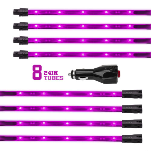 Alternative view of XK Glow Tube Single Color Underglow LED Accent Light Car/Truck Kit Pink - 8x24In
