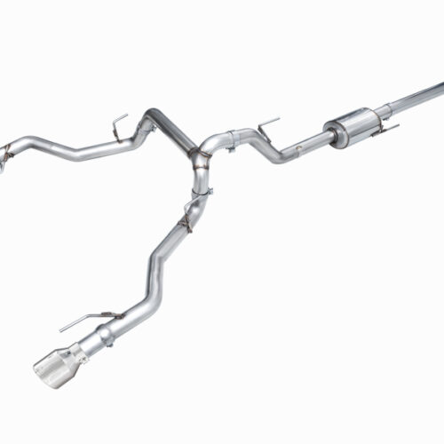AWE Tuning Cat-Back w/ Chrome Silver Tips for 2021+ Ford F150 Tremor w/ Bumper Cutouts 0FG Non-Resonated