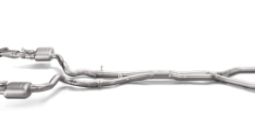 Alternative view of Akrapovic Evolution Line Cat Back (Titanium) w/o Tips for 2018 Mercedes Benz E63 (W213)