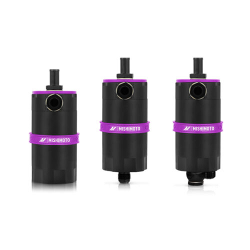 Mishimoto Universal Baffled Oil Catch Can - Purple - Image 8