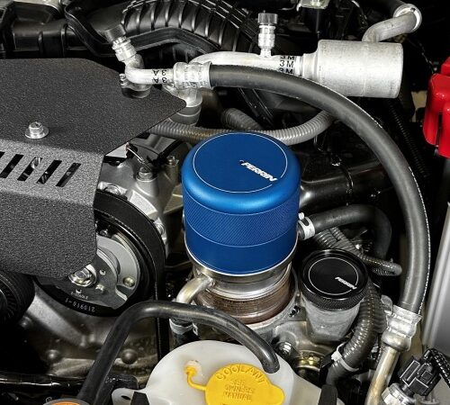 PERRIN 15-26 Subaru WRX & 13-26 BRZ/FR-S/86/GR86 Oil Filter Cover - Blue - Image 4